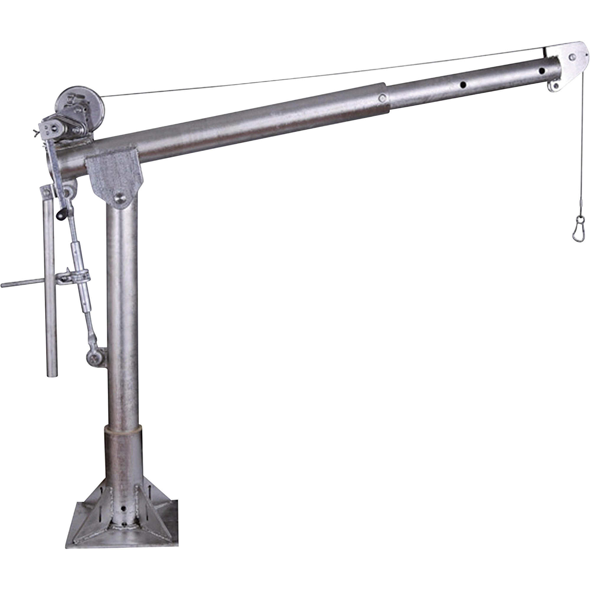 Endurance Marine Davit/Jib Crane With Stainless Steel Hand Winch, 1,000lb. Capacity, Stainless Steel, Model# E1000S